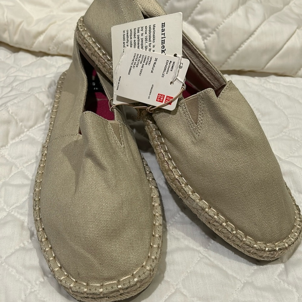 Uniqlo Marimekko Natural Canvas Shoes